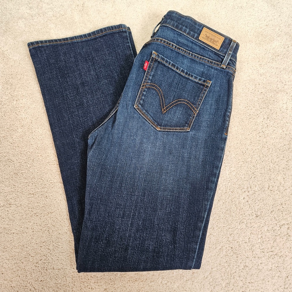 Levi's 525 Bootcut Jeans Women 10 Medium Wash Stretch Mid Rise Y2K Western Rodeo